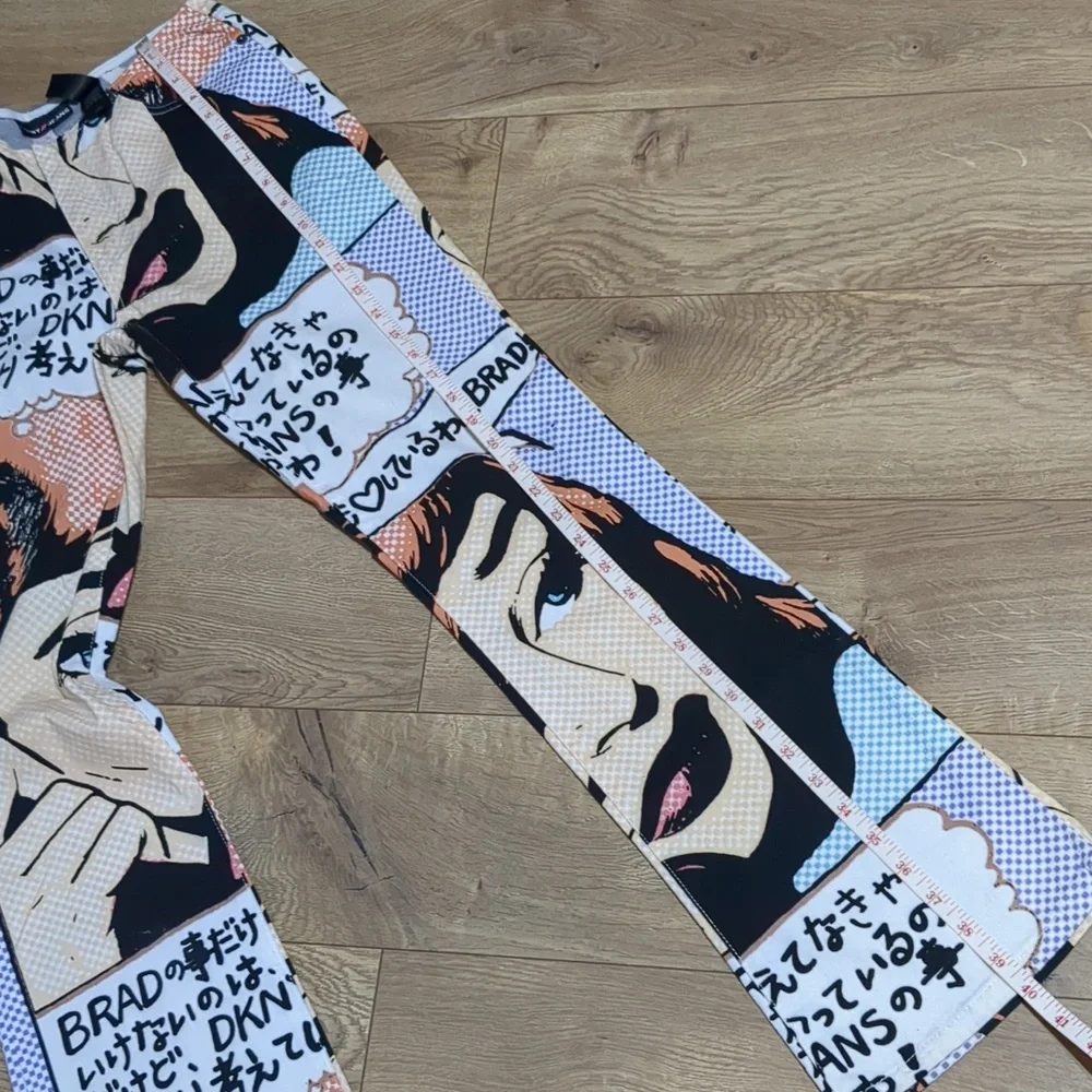 DKNY vintage 90's Pop Art Pants Roy Lichtenstein Juniors size 5 - Picture 9 of 15